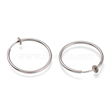 boucles d'oreilles rétractables en acier inoxydable anti-ternissement 304(STAS-O135-01G-03)-2