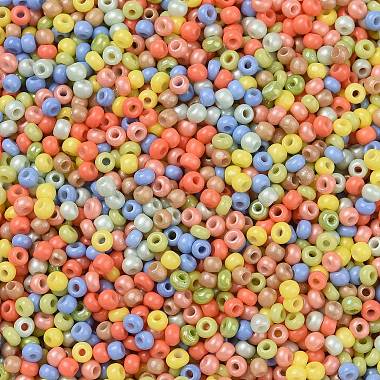 Opaque Colours Luster Glass Seed Beads(SEED-A030-09A)-2
