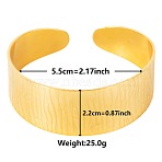 Stylish European and American Texture 304 Stainless Steel Cuff Bangles for Women(WY3767-2)