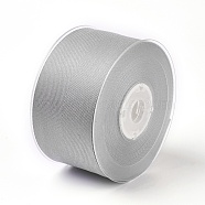 Rayon and Cotton Ribbon, Twill Tape Ribbon, Herringbone Ribbon, Dark Gray, 1 inches(25mm), about 50yards/roll(45.72m/roll)(SRIB-F007-012-25mm)