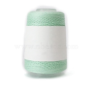 280M Size 40 100% Cotton Crochet Threads, Embroidery Thread, Mercerized Cotton Yarn for Lace Hand Knitting, Aquamarine, 0.05mm(PW-WG92339-32)