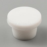 Silicone Hole Plugs, Snap in Hole Plugs, Post Pipe Insert End Caps, for Furniture Fencing, Round, White, 20.5x13mm, Hole: 6.5mm(FIND-WH0127-84A)