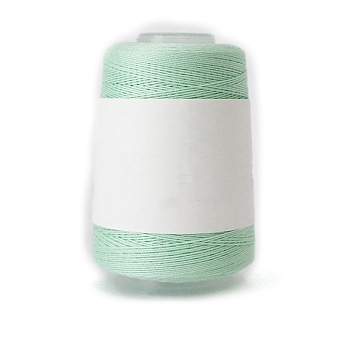 280M Size 40 100% Cotton Crochet Threads, Embroidery Thread, Mercerized Cotton Yarn for Lace Hand Knitting, Aquamarine, 0.05mm