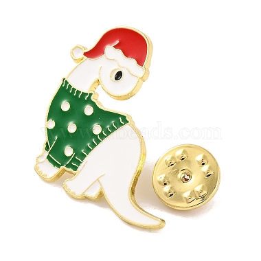 Christmas Theme Dinosaur Enamel Pins(JEWB-M043-02D)-3