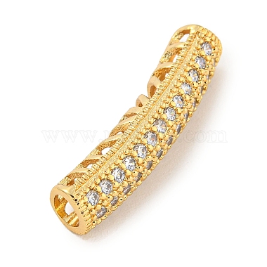 Brass Micro Pave Clear Cubic Zirconia Beads(KK-G493-12G-01)-2