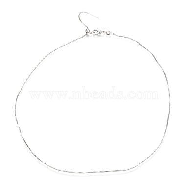 Adjustable Electroplate Brass Venetian Chain Necklace Making(X-MAK-L028-02P)-2