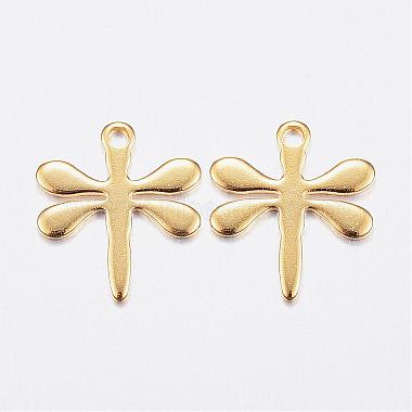 Golden Dragonfly Stainless Steel Charms