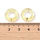 Electroplate Transparent Glass Linking Rings(GLAA-F126-01A)-3