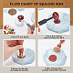 Sandglass Brass Sealing Wax Stamp Head(AJEW-WH0208-892)-4
