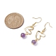 Natural Mixed Gemstone Dangle Earrings(EJEW-JE05658)-3