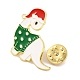 Christmas Theme Dinosaur Enamel Pins(JEWB-M043-02D)-3