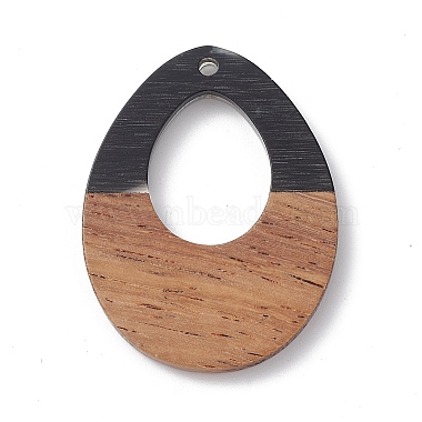Resin & Walnut Wood Pendants(WOOD-C016-01E)-3