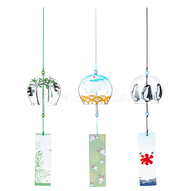 Mixed Color Glass Wind Chime