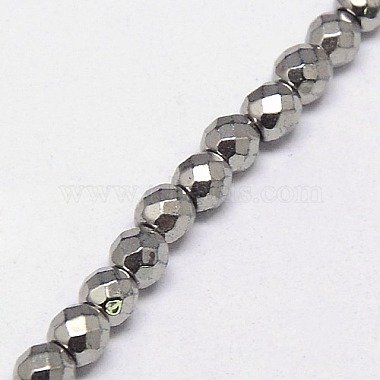 Electroplate Non-magnetic Synthetic Hematite Beads Strands(G-J169B-3mm-M)-4