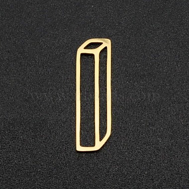 Real 18K Gold Plated Cuboid 201 Stainless Steel Links