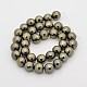 Round Non-magnetic Synthetic Hematite Beads Strands(G-D617-6mm-28)-2