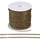 Brass Coated Iron Flat Cable Chains(CH-TAC0007-02AB)-1