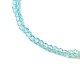 Faceted Rondelle Glass Beaded Necklace for Women(NJEW-M208-02G)-4