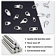 14Pcs 7 Style Polished 316 Surgical Stainless Steel Lobster Claw Clasps(STAS-UN0023-46)-4
