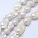 Natural Baroque Pearl Keshi Pearl Beads Strands(PEAR-K004-15)-1