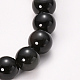 Bracelets extensibles perlés d'obsidienne naturelle(BJEW-Q692-12-8mm)-2