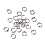 Non-Tarnish 304 Stainless Steel Open Jump Rings, Saw Cut Round, for Chainmaille Weaves, Stainless Steel Color, 8x1.4mm, Inner Diameter: 5.4mm(STAS-C040-01H-P)