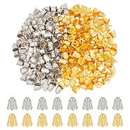 200Pcs 2 Colors Alloy Bead Caps, Multi-Petal Flower, Antique Silver & Golden, 11x11mm, Hole: 1.8mm, 100pcs/color(FIND-NB0004-73)