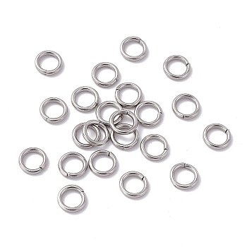 Non-Tarnish 304 Stainless Steel Open Jump Rings, Saw Cut Round, for Chainmaille Weaves, Stainless Steel Color, 8x1.4mm, Inner Diameter: 5.4mm