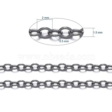 Brass Cable Chains(CHC-034Y-B-NF)-6