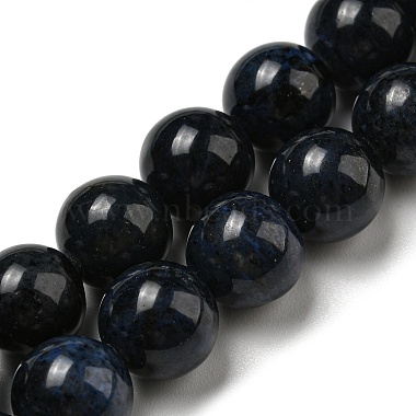 Round Dumortierite Beads