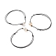 Bracelet de perles rondes à facettes en agate naturelle plaquée lustre de perles d'énergie(BJEW-JB06749-01)-1