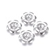 6-Petal 316 Surgical Stainless Steel Bead Caps(STAS-G196-01P)-1