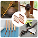 9Pcs 9 Colors Unfinished Wood DIY Material for Hairpin Craft(WOOD-OC0002-85)-6
