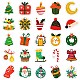 50Pcs Christmas Theme Cartoon Paper Stickers(DIY-P085-12)-5