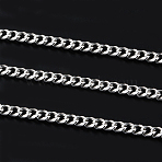 Tarnish Resistant 201 Stainless Steel Cuban Link Chains, Chunky Curb Chains, Twisted Chains, Unwelded, Stainless Steel Color, 11mm, Links: 13.5x10.5x3mm(CHS-L020-008P)