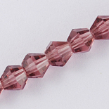 3mm OldRose Bicone Glass Beads(X-GLAA-S026-3mm-05)