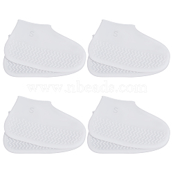 Silicone Silent Non-slip Shoe Covers, WhiteSmoke, 120x212x7mm(AJEW-WH0348-952A)