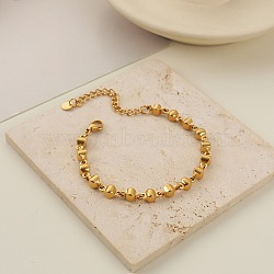304 Stainless Steel Link Chain Bracelets for Women, Golden, 6.69 inch(17cm)(SA-CBA4051-07G)
