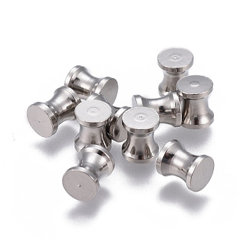 304 Stainless Steel Findings, Stainless Steel Color, 7.2x6mm