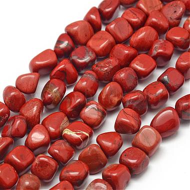 7mm Red Chip Brecciated Jasper Beads