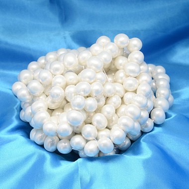 Oval Shell Pearl Bead Strands(BSHE-L013-S-A013A)-2