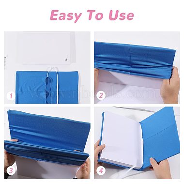 8Pcs 8 Colors Polyester Book Cover(OFST-GL0001-07)-4