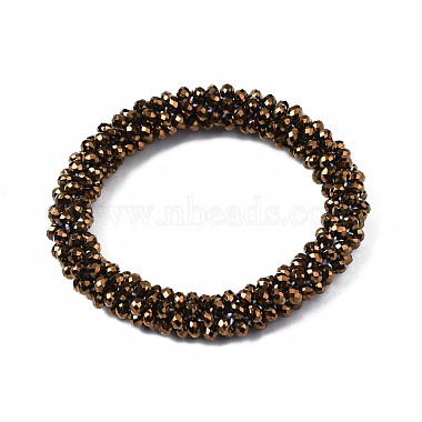 Bling Cutted Glass Bead Braided Stretch Bracelet(BJEW-S144-003D-15)-2