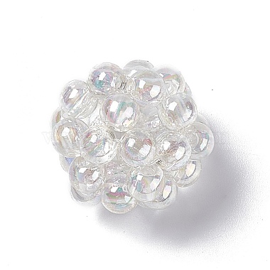 Handmade Transparent Plastic Woven Beads(KY-P015-05)-2