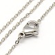 Trendy Unisex 304 Stainless Steel Cable Chain Necklaces(NJEW-M047-B-01)-1