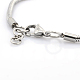 304 Stainless Steel European Style Round Snake Chains Bracelets(STAS-J015-01)-3
