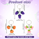 3Pcs 3 Styles Plastic Keychains(KEYC-GF0001-25)-2