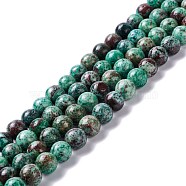 Natural Chrysocolla Beads Strands, Round, 8mm, Hole: 1.2mm, about 49~50pcs/strand, 15.94~16.34 inch(40.5~41.5cm)(G-I318-09B)