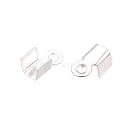 Iron Cord Ends, Silver, 5.5~6x3mm, Hole: 1.2mm(IFIN-T021-01S)