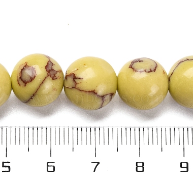 abaloríos de sintéticos turquesa strands(G-L605-G01-04E)-5